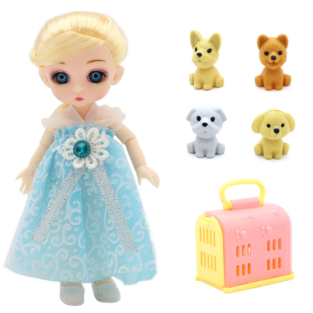 PATPAT Doll Set with Motorcycle Prop, Dollhouse Princess Toys, Cute Cartoon Doll Toy for Girls, Birthday Gift for Girl, Gift Box Packing (Blue) PATPAT Doll Set with Motorcycle Prop, Dollhouse Princess Toys, Cute Cartoon Doll Toy for Girls, Birthday Gift for Girl, Gift Box Packing (Blue)